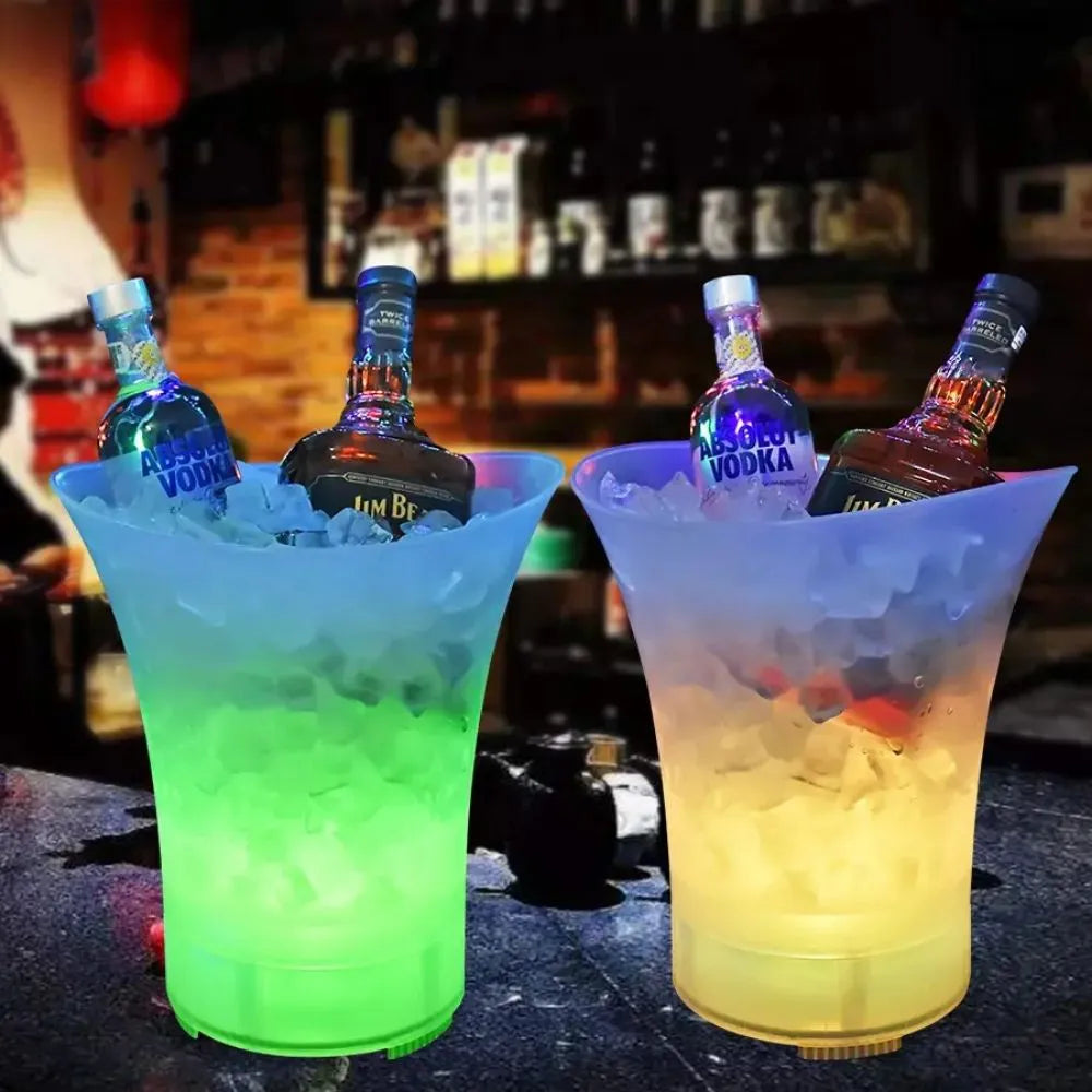 BALDE DE BEBIDAS COM CAIXA DE SOM BLUETOOTH LED RGB - AL-8707 - ALTOMEX