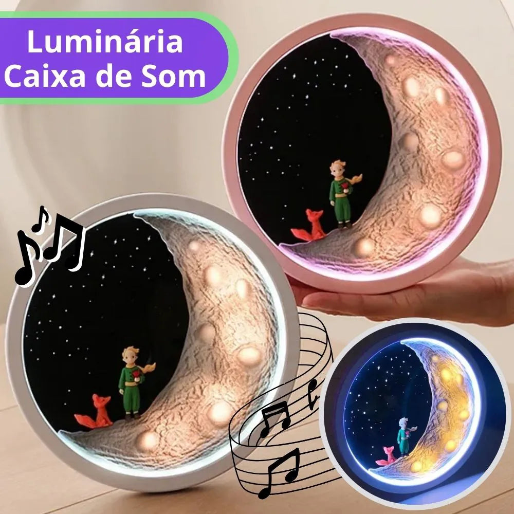 CAIXA DE SOM COM LUMINÁRIA PEQUENO PRÍNCIPE - ALTOMEX - AL-8229