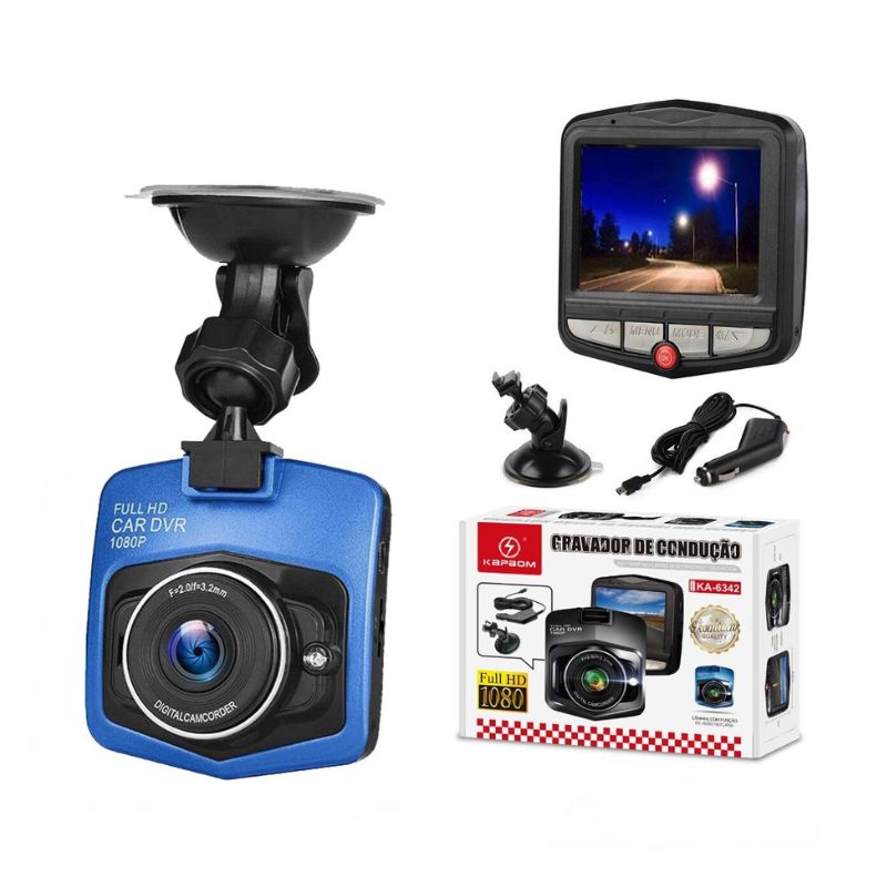 Câmera Veicular DVR Recarregável Full HD 1080P