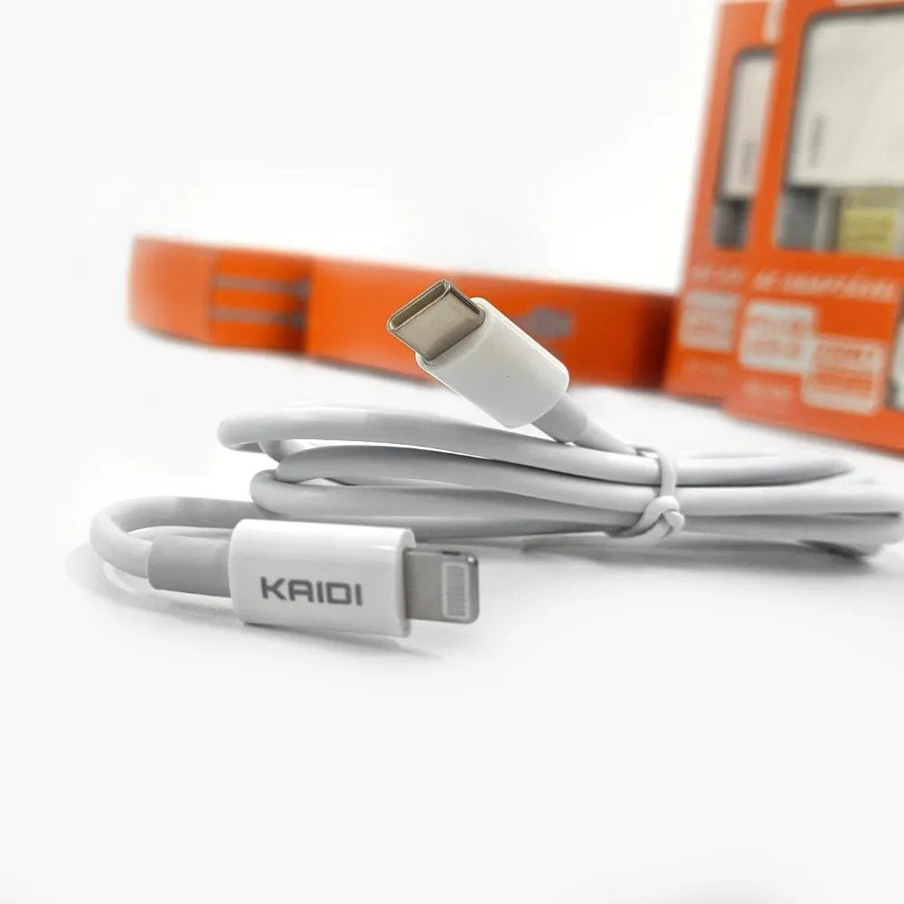 KIT CARREGADOR DE CELULAR 3A 20W + CABO - KAIDI - KD-670