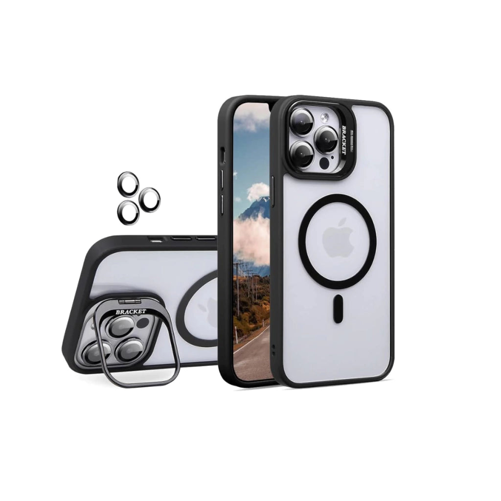 CAPA MAGSAFE COM SUPORTE DE CAMERA + LENTES DE CAMERA