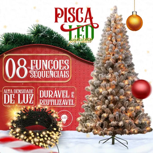 Árvore Natal Pinheiro 180cm Enfeitada Decorada Promoção Luxo