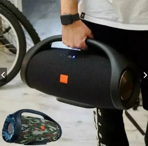 Caixa De Som Alto-falante Boombox 35cm Portátil Bluetooth