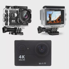 Câmera de Esportes e Ação 4k Full Hd a Prova D’Água Wifi Tipo Go Pro