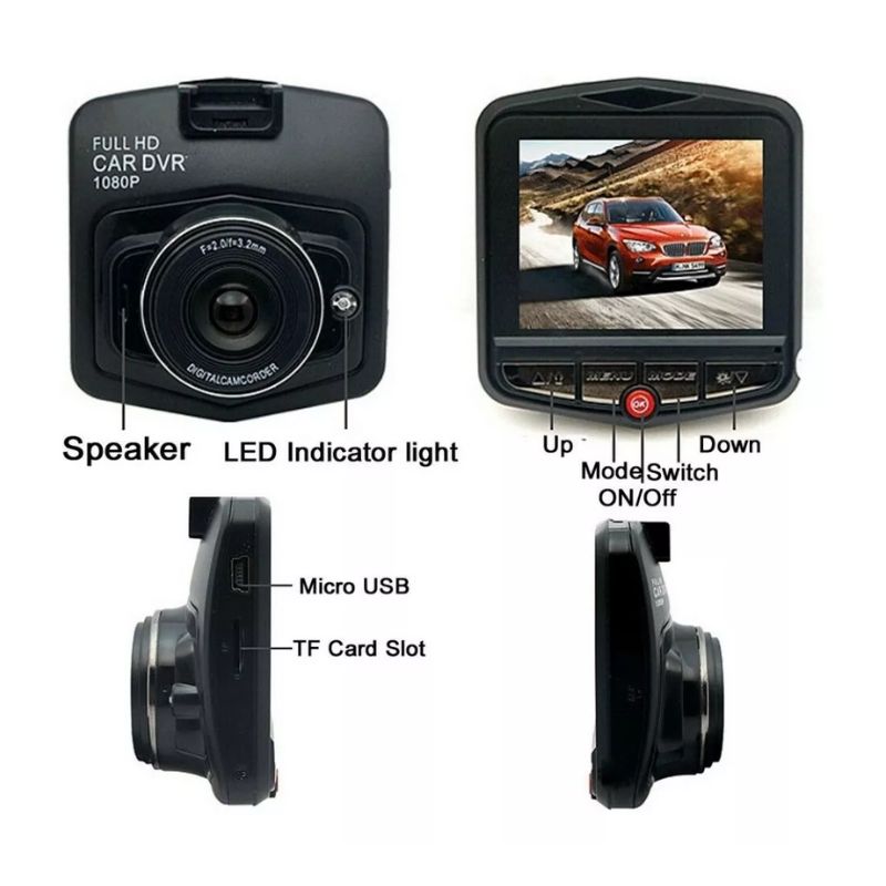 Câmera Veicular DVR Recarregável Full HD 1080P