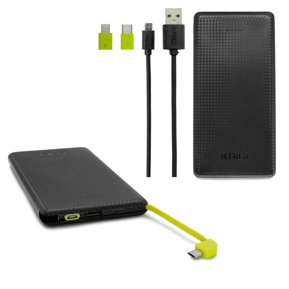 CARREGADOR PORTÁTIL POWERBANK 10.000 MAH - KAIDI - KD-951