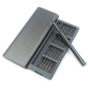 Conjunto Chave de Fenda Magnética 24 em 1 para Eletrônicos e Celulares