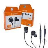 FONE DE OUVIDO INTRA-AURICULAR C/ MICROFONE MALHA - AGOLD - FN-S8