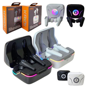 FONE DE OUVIDO TWS GAMER COM LED RGB - KAIDI - KD-G1