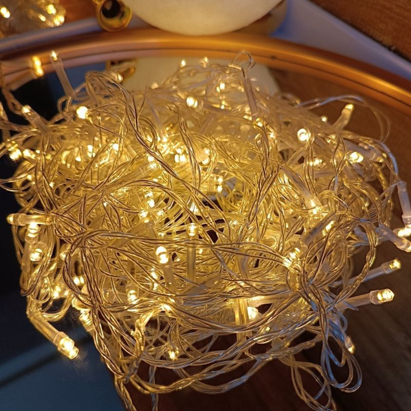 Pisca de Natal 100 Leds Branco Quente 9 Metros – 110V