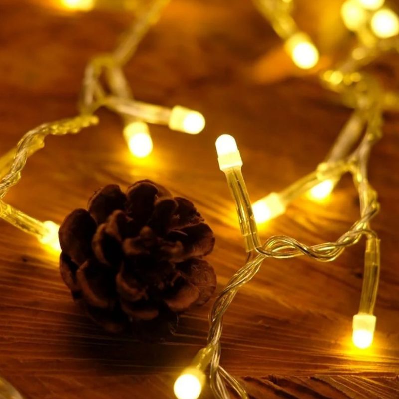 Pisca de Natal 100 Leds Branco Quente 9 Metros – 220V