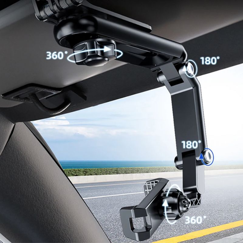 Suporte De Celular Para Quebra Sol Do Carro Rotação 360°