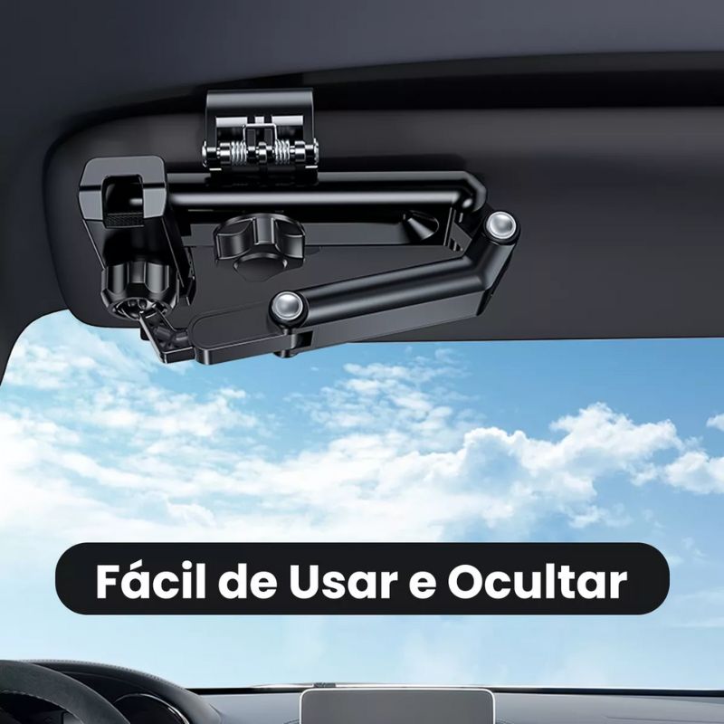 Suporte De Celular Para Quebra Sol Do Carro Rotação 360°