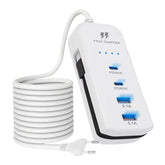 Tomada Carregador De Celular USB E PD 4 Portas